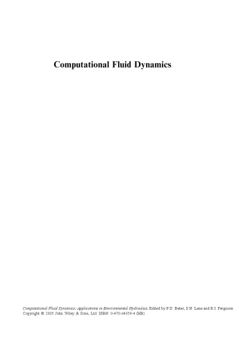 Computational Fluid Dynamics: Applications in Environmental Hydraulics