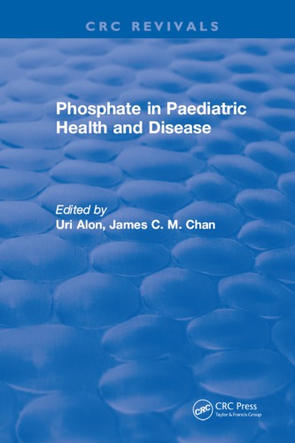 Phosphate in pediatric health and disease