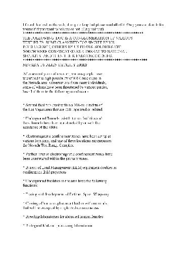 UFO documents - FBI Top Secret Files