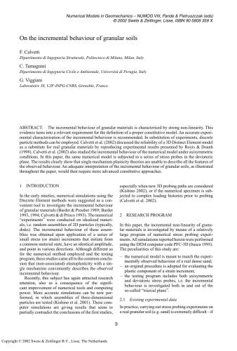 Numerical Models in Geomechanics: Proceedings of the 8th International Symposium Numog VIII, Rome, Italy, 10-12 April 2002