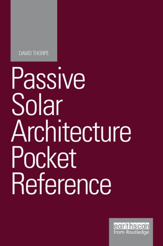 Passive solar architecture pocket reference