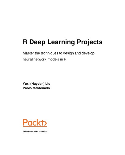 R Deep Learning Projects