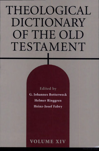 Theological Dictionary of the Old Testament