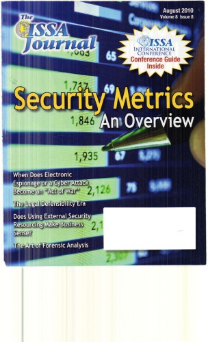 The ISSA Journal, August 2010, Vol 8 Issue 8