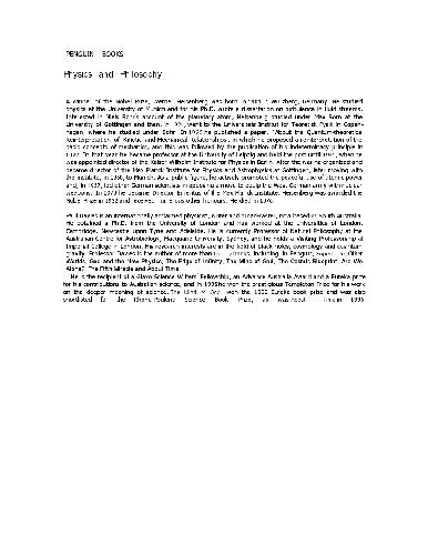 Physics and philosophy