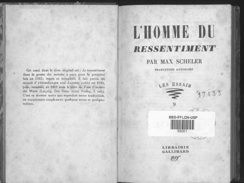 L’homme du ressentiment (ch.1)