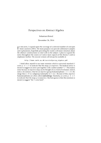 Perspectives on Abstract Algebra