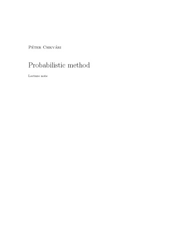 Probabilistic method