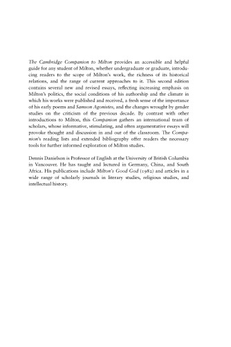 The Cambridge Companion to Milton