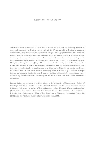 Political Philosophy: What It Is and Why It Matters