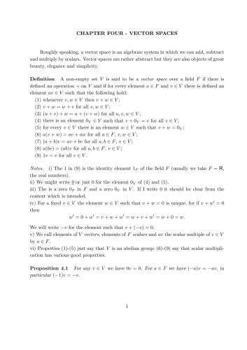 Linear Algebra, chapters 1, 2, 3, 4, 6