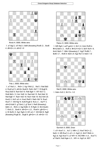 Chess Endgame Study Database