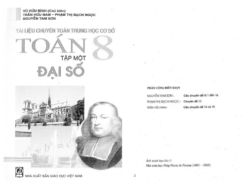 Tài liệu chuyên toán THCS Toán 8 - Tập một