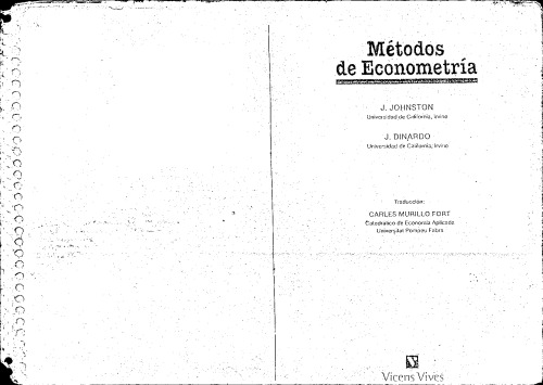 Métodos de econometría