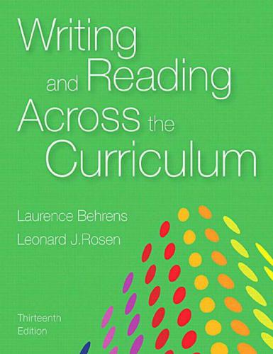 Writing and Reading Across the Curriculum, MLA Update Edition