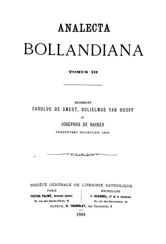 Analecta Bollandiana