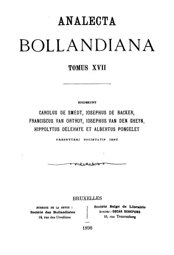 Analecta Bollandiana