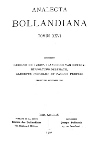 Analecta Bollandiana