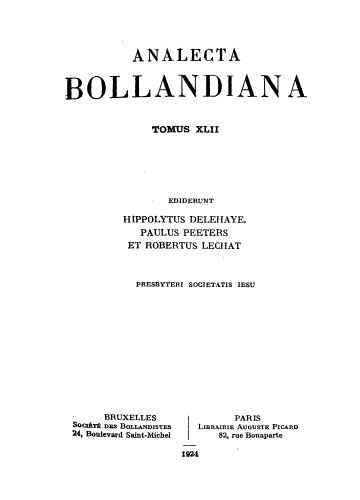 Analecta Bollandiana