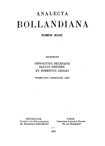 Analecta Bollandiana