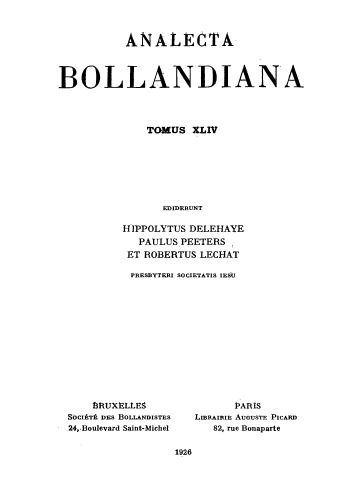 Analecta Bollandiana
