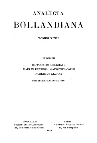 Analecta Bollandiana