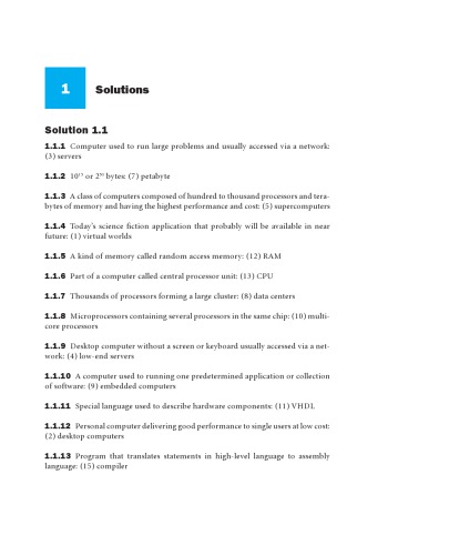 computer organization and design solutions