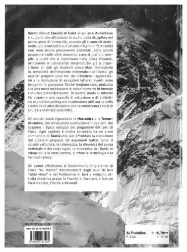 Esercizi di fisica : meccanica e termodinamica
