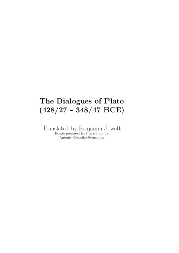 The Dialogues of Plato