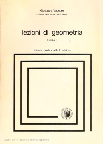 Lezioni di Geometria