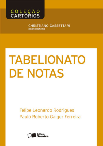 Tabelionato de Notas - Coleção Cartórios