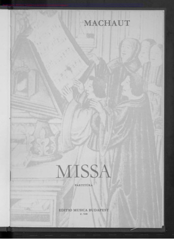 Missa. Für zwei Frauen und zwei Männerstimmen