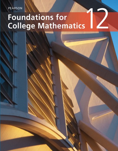 Pearson foundations for college mathematics 12
