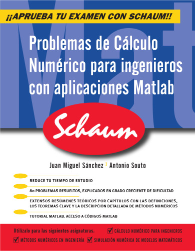 Problemas de cálculo numérico para ingenieros con aplicaciones Matlab