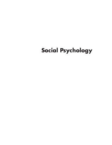 Social Psychology