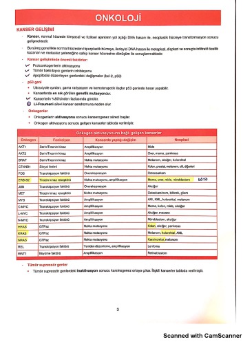 Onkoloji Notu