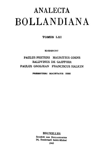 Analecta Bollandiana