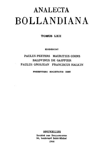 Analecta Bollandiana