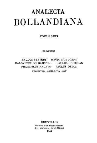 Analecta Bollandiana