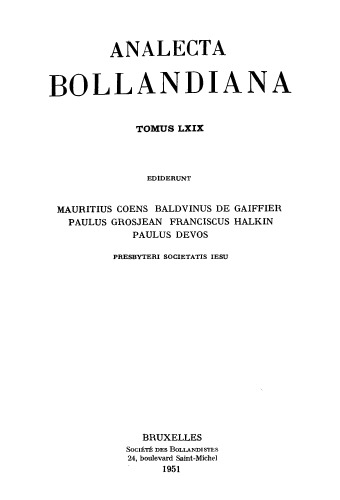 Analecta Bollandiana