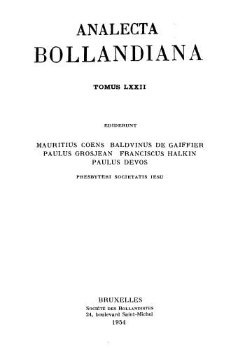 Analecta Bollandiana