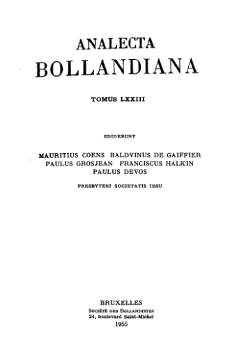 Analecta Bollandiana