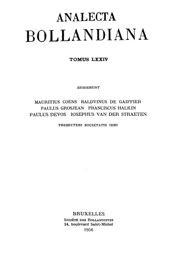 Analecta Bollandiana