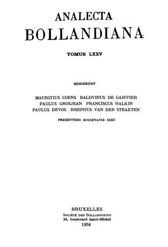 Analecta Bollandiana
