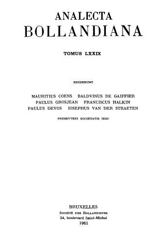Analecta Bollandiana