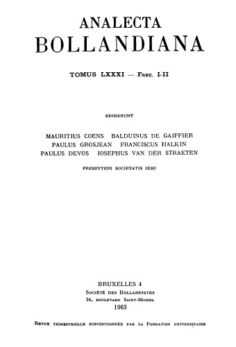 Analecta Bollandiana
