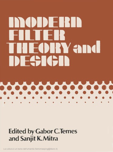 Modern Filter Theory and Design