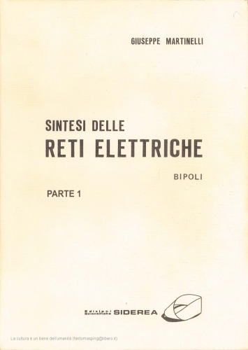 Sintesi Delle Reti Elettriche I