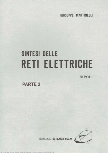 Sintesi Delle Reti Elettriche II