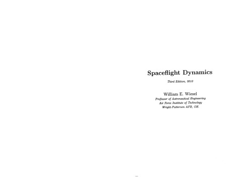 Spaceflight Dynamics